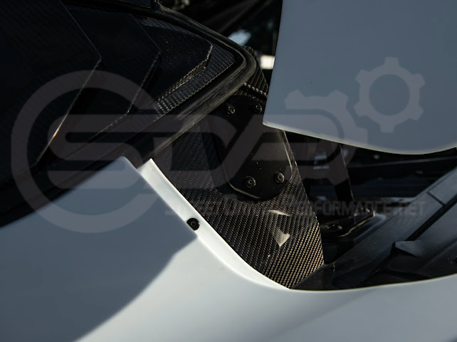 2020+ Chevrolet Corvette C8 Coupe | CARBON FIBER Rear Hatch B Pillar Hinge Cover Pair