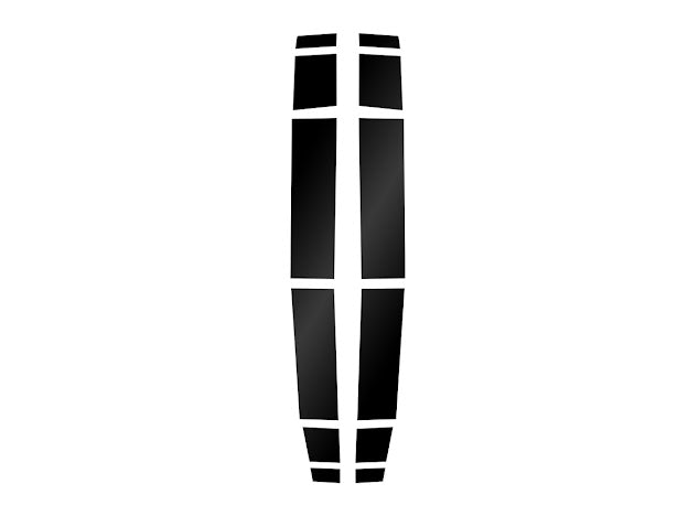 2024-UP FORD MUSTANG S650 | HOOD BODY STRIPE 3M DECALS