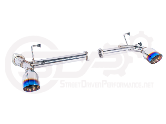 Street Driven Performance exhaust axle back dual exhaust with chrome or burnt blue tips for Scion FRS, Subaru BRZ, Toyota 86.