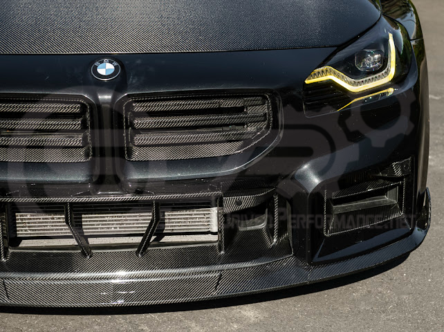 2023-Up BMW G87 M2 | TR Style 3PCS Carbon Fiber Front Bumper Splitter Lip Ground Effects