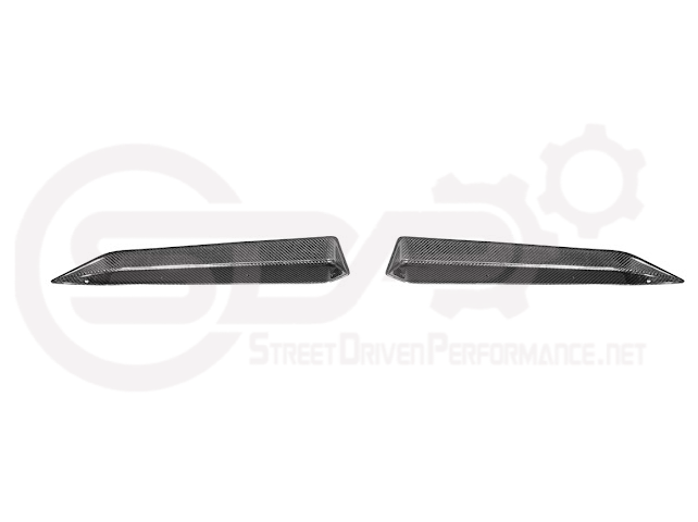 2023-Up CORVETTE C8 Z06 / E-RAY / ZR1 | CARBON FIBER 1.5 INCH EXTENDED REAR SPOILER WING WICKER BILL WINGLETS PAIR