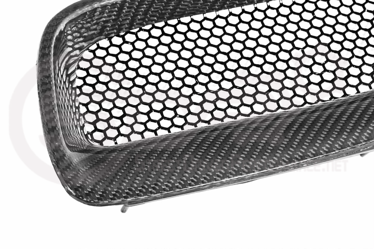 2004-2006 Pontiac GTO | CARBON FIBER Front Bumper Grille Inserts Replacement (PAIR)