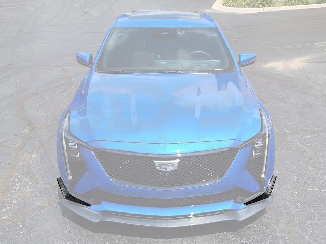 2025-Up Cadillac CT5-V | SDP Performance Package Add On Front Side Bumper Canards Pair