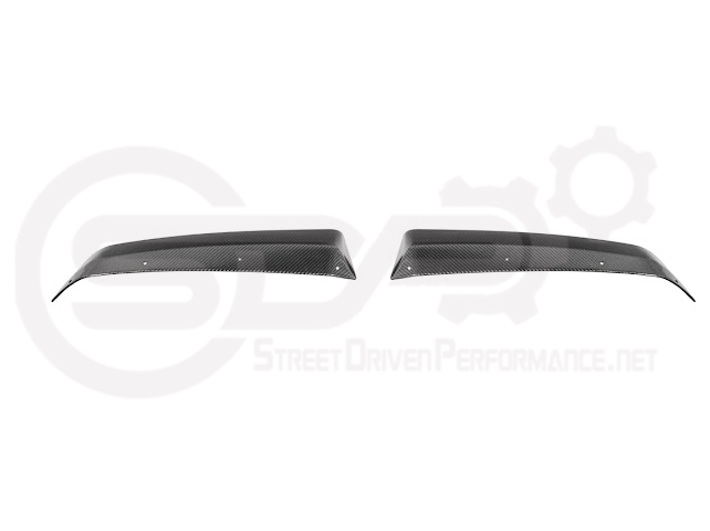 2023-Up CORVETTE C8 Z06 / E-RAY / ZR1 | CARBON FIBER 1.5 INCH EXTENDED REAR SPOILER WING WICKER BILL WINGLETS PAIR