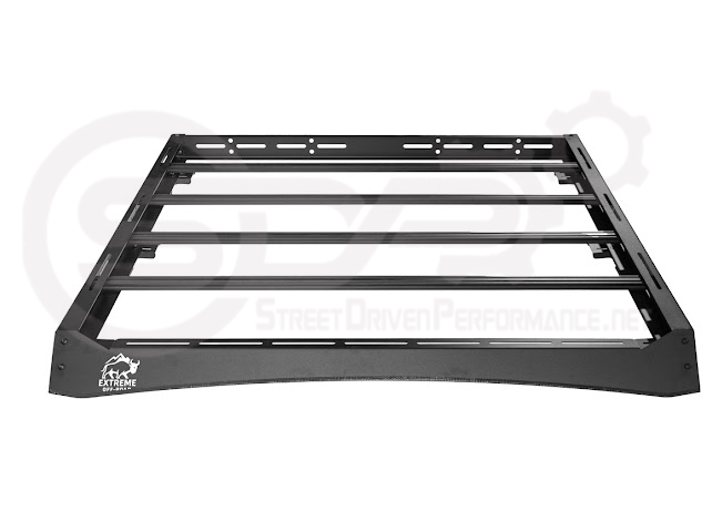 2018-UP JEEP WRANGLER JL & 2020-PRESENT JEEP GLADIATOR JT | CARBON STEEL BLACK TOP ROOF CARGO RACK (FULL & HALF LENGTH)