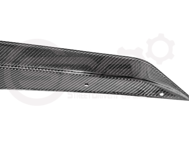 2023-Up CORVETTE C8 Z06 / E-RAY / ZR1 | CARBON FIBER 1.5 INCH EXTENDED REAR SPOILER WING WICKER BILL WINGLETS PAIR