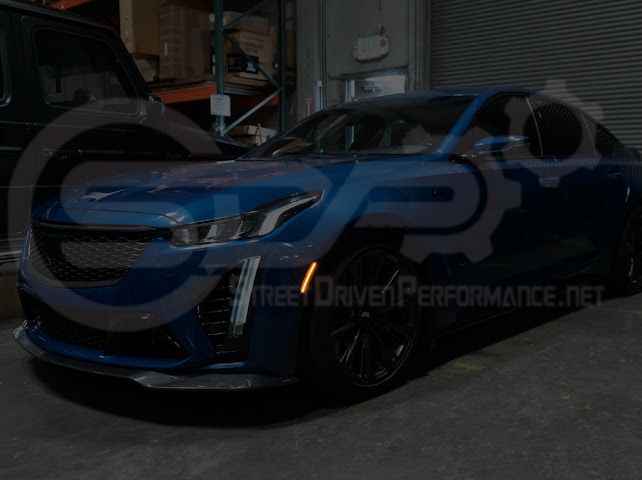 2020-Up Cadillac CT5 | Front Bumper Amber LED Reflector Light Side Marker Pair (Clear, Amber or Smoke Lens)