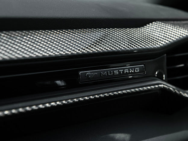 2024-UP FORD MUSTANG S650 | CARBON FIBER PASSENGER SIDE AC OUTLET TRIM COVER PANEL