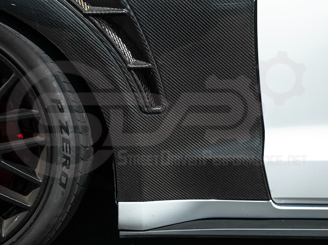 2018-2023 Ford Mustang S550 | GT500 Style Carbon Fiber Front Side Vented Fenders PAIR