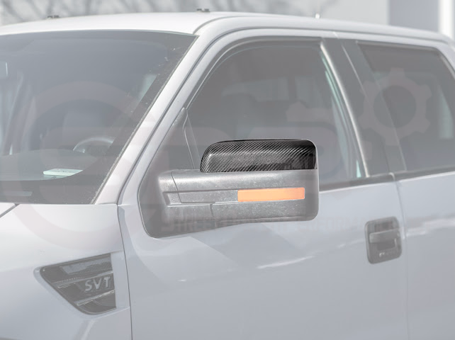 2009-2014 Ford F-150 Raptor SVT | Factory Style Carbon Fiber Mirror Covers Replacement