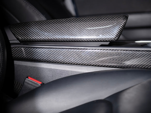 2020-UP TESLA MODEL 3 & Y CARBON FIBER INTERIOR CENTER CONSOLE SHIFT SIDES