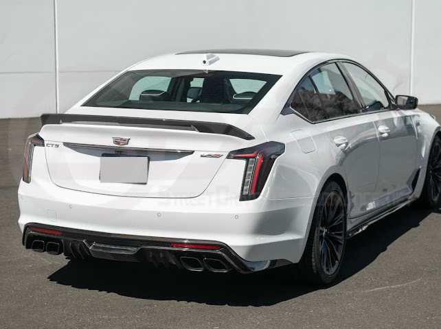 2021-Up Cadillac CT5, CT5-V, CT5-V Blackwing | Factory Style CARBON FIBER Rear Deck Lid Center Applique Trunk Insert Replacement