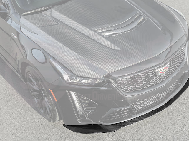2022-2024 CADILLAC CT5-V BLACKWING SEDAN | FACTORY STYLE CARBON FIBER FRONT LIP SPLITTER GROUND EFFECTS