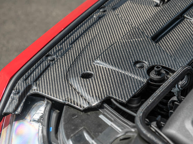 2024-UP MUSTANG S650 | CARBON FIBER ENGINE BAY RADIATOR PANEL TRIM REPLACEMENT