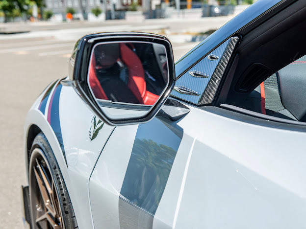 2020+ CORVETTE C8 STINGRAY & Z51 | CARBON FIBER ANTI WIND BUFFETING COVER