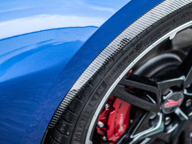 2020+ CHEVROLET CORVETTE C8 CARBON FIBER SIDE WHEEL FENDER PAIR