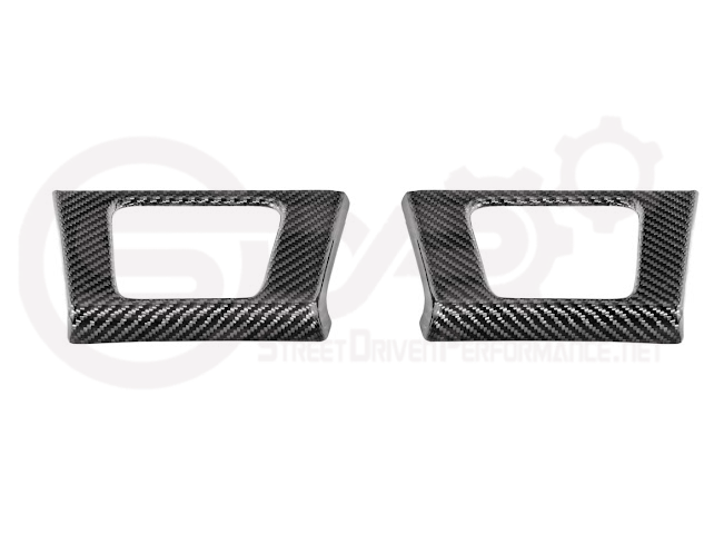 2021-UP FORD F-150 | FACTORY STYLE CARBON FIBER REAR DOOR TRIM ARMREST CUP HOLDER PANEL COVER