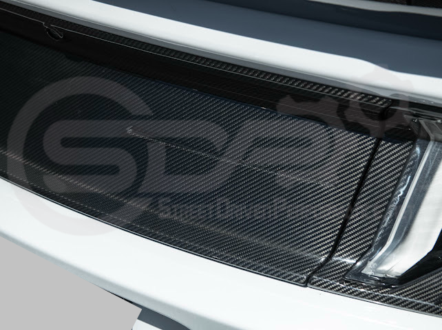 2018-2023 FORD MUSTANG S550 | CARBON FIBER FACTORY STYLE REAR TRUNK DECK LID APPLIQUE PANEL COVER