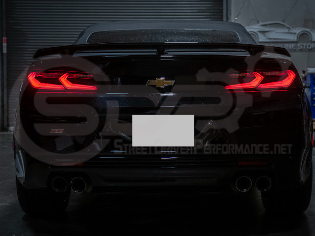 2016-2018 Chevrolet Camaro | C8 Style Sequential Signal LED Rear Taillights Pair (Clear / Red / Smoke Lens)
