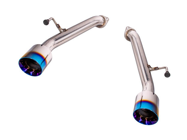 2023-PRESENT NISSAN 400Z RZ34 | MUFFLER DELETE AXLE BACK DUAL TIPS EXHAUST (CHROME OR BURNT BLUE TIPS)