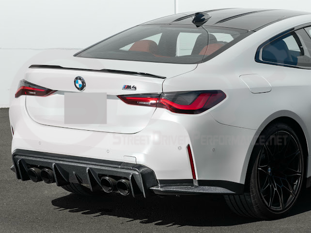 2021-PRESENT BMW G82/G83 M4 | 3D STYLE CARBON FIBER REPLACEMENT 3PCS REAR DIFFUSER APRON
