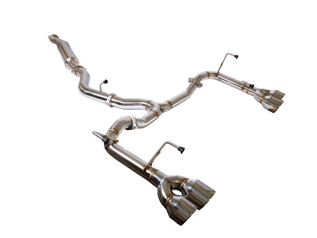 2015-2021 SUBARU WRX STI | MUFFLER DELETE QUAD TIPS CAT-BACK EXHAUST WITH CHROME TIPS