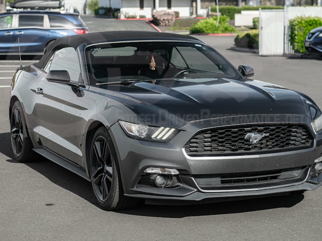 2015-2023 FORD MUSTANG S550 | CARBON FIBER FRONT BUMPER FOG LIGHT BEZEL COVER PAIR