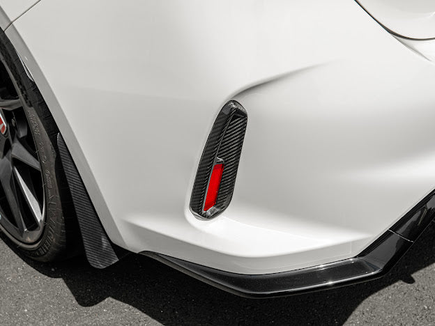 2023-Up Honda Civic FL5 Type-R  | JDM Style CARBON FIBER Rear Hatch Vent Trim Replacement (Pair)
