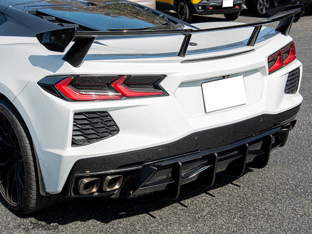 2020+ CORVETTE C8 Z51 REAR LOWER DIFFUSER FINS *ADD-ON*