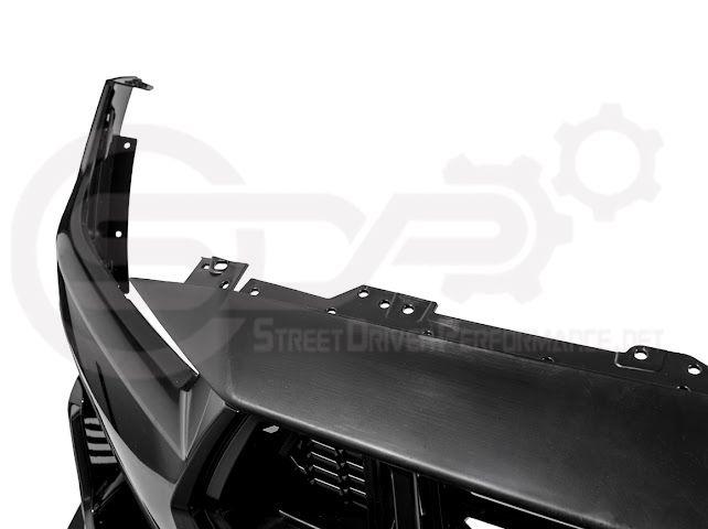 2024-Up Mustang S650 EcoBoost & GT | Dark Horse Style Front Bumper Full Replacement Kit w/ LED Light Side Grille