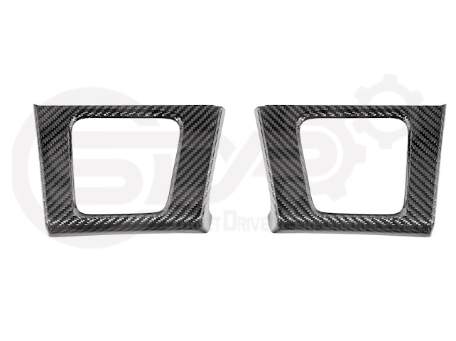 2021-UP FORD F-150 | FACTORY STYLE CARBON FIBER REAR DOOR TRIM ARMREST CUP HOLDER PANEL COVER