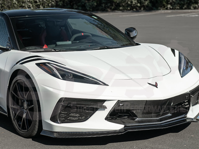 2020-Up Corvette C8 STINGRAY & Z51 | Z06 Z07 Package Front Bumper Lip Splitter Ground Effects