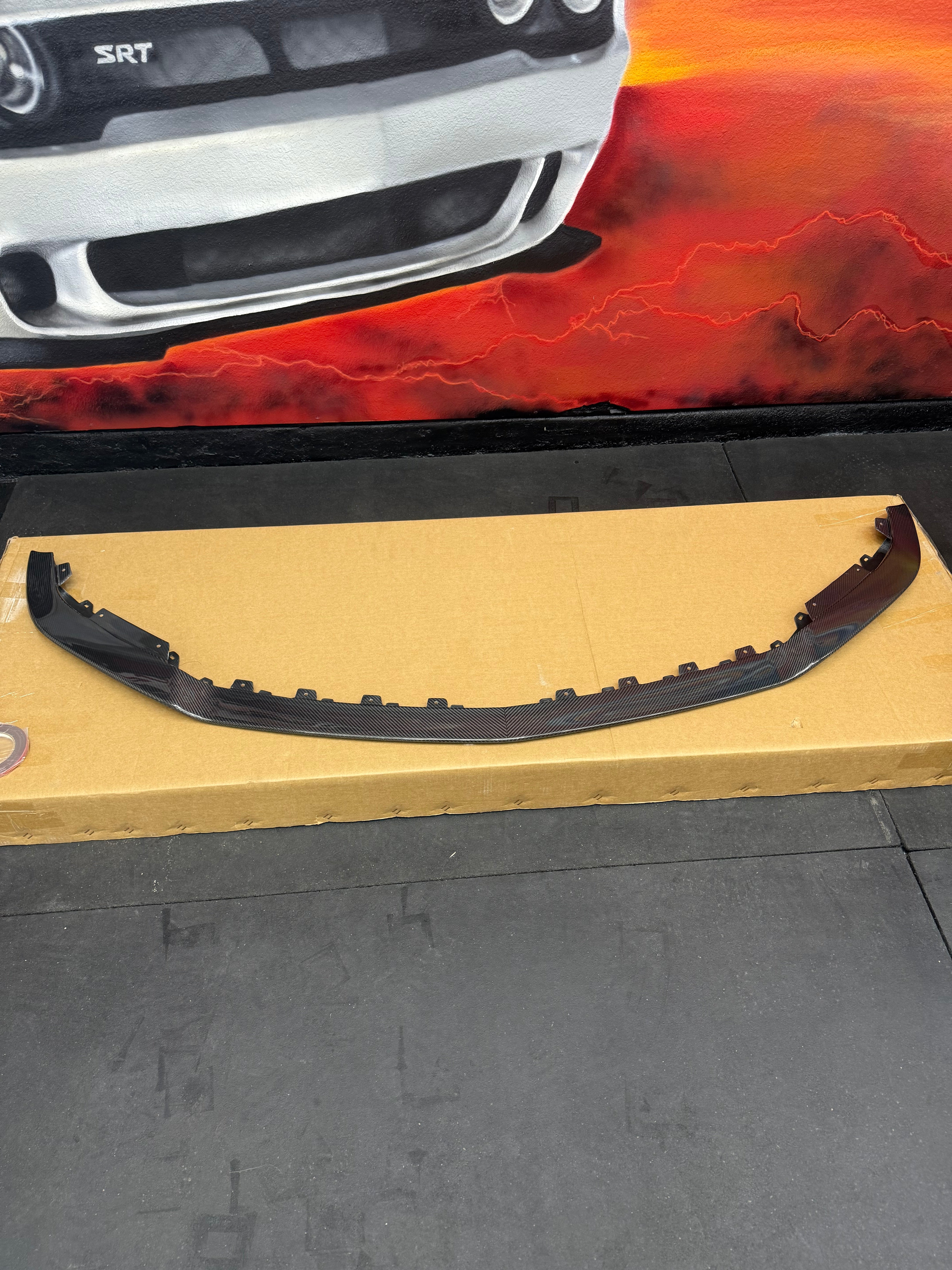 2022-2024 CADILLAC CT5-V BLACKWING SEDAN | CARBON FIBER FACTORY EXTENDED STYLE FRONT LIP SPLITTER GROUND EFFECTS