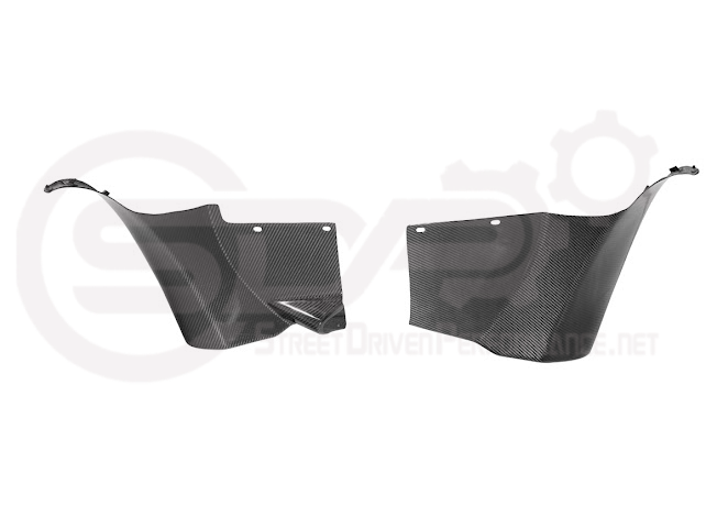 2005-2013 Corvette C6 Widebody | Carbon Fiber Front Fender Rear Splash Shield Pair