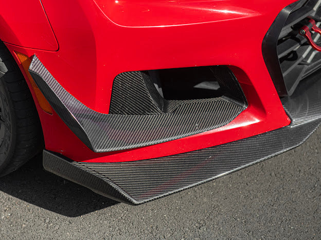 2017-UP CAMARO ZL1 1LE FRONT AIR DUCT BEZELS & CANARDS DIVE PLANES