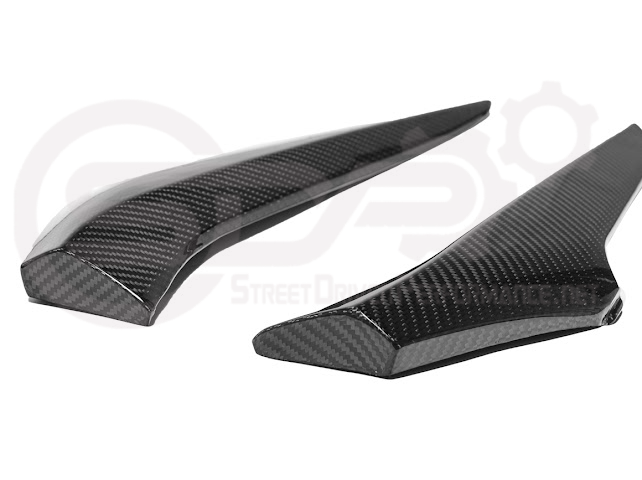 Carbon fiber side fender intake vent door for 2023 Corvette C8 E-Ray and Z06 by Street Driven Performance, replacement air scoop trim.