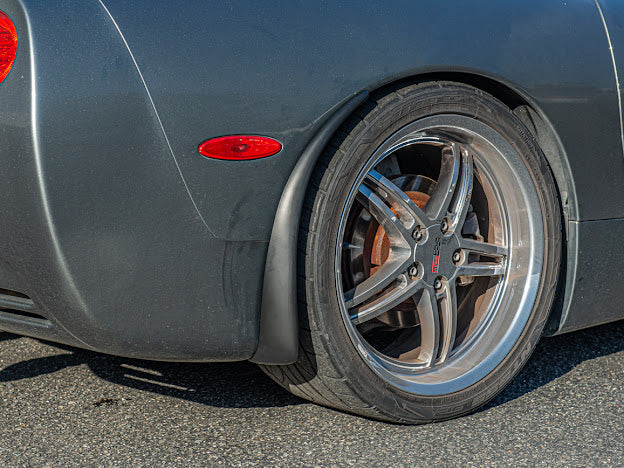 1997-2004 CHEVROLET CORVETTE C5 FRONT AND REAR EXTENDED SPLASH GUARDS / MUD FLAPS
