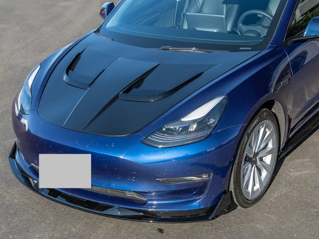 2017-UP TESLA MODEL 3 TRACK FRONT LIP SPLITTER GROUND EFFECTS