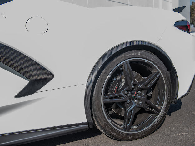 2020+ CHEVROLET CORVETTE C8 CARBON FIBER SIDE WHEEL FENDER PAIR