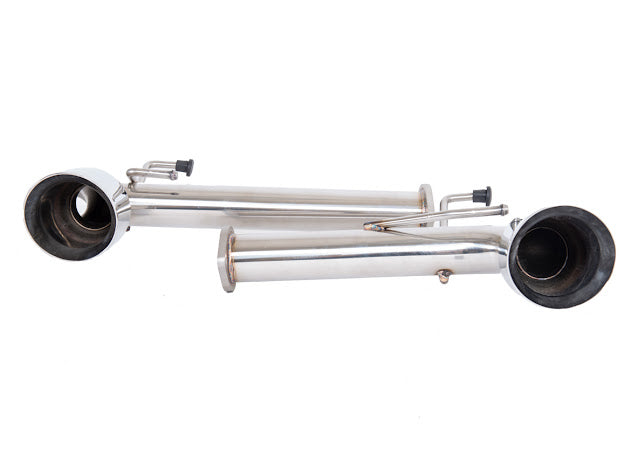 Street Driven Performance exhaust axle back for 2013-2021 Scion FRS, Subaru BRZ, Toyota 86 with chrome or burnt blue tips.