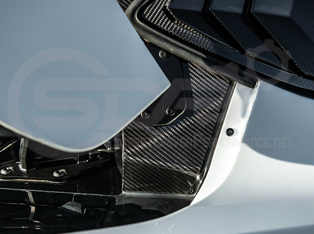 2020+ Chevrolet Corvette C8 Coupe | CARBON FIBER Rear Hatch B Pillar Hinge Cover Pair