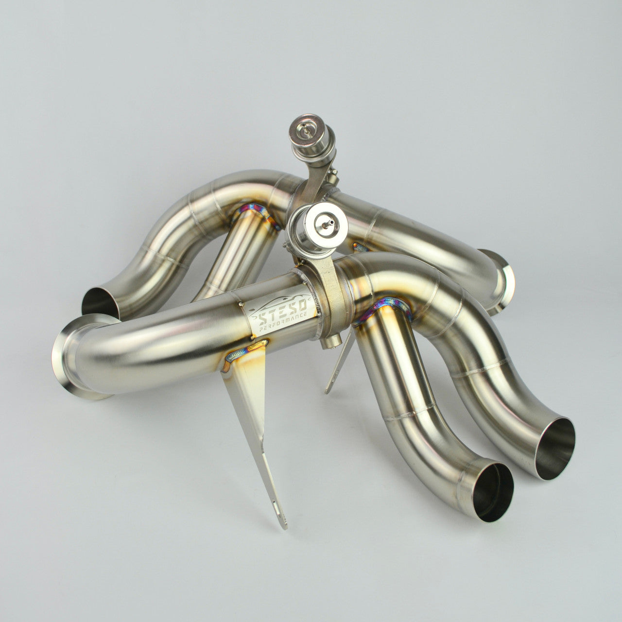 STESO Performance - Audi R8 (2015-2019) Race valved exhaust system  TITANIUM RAW