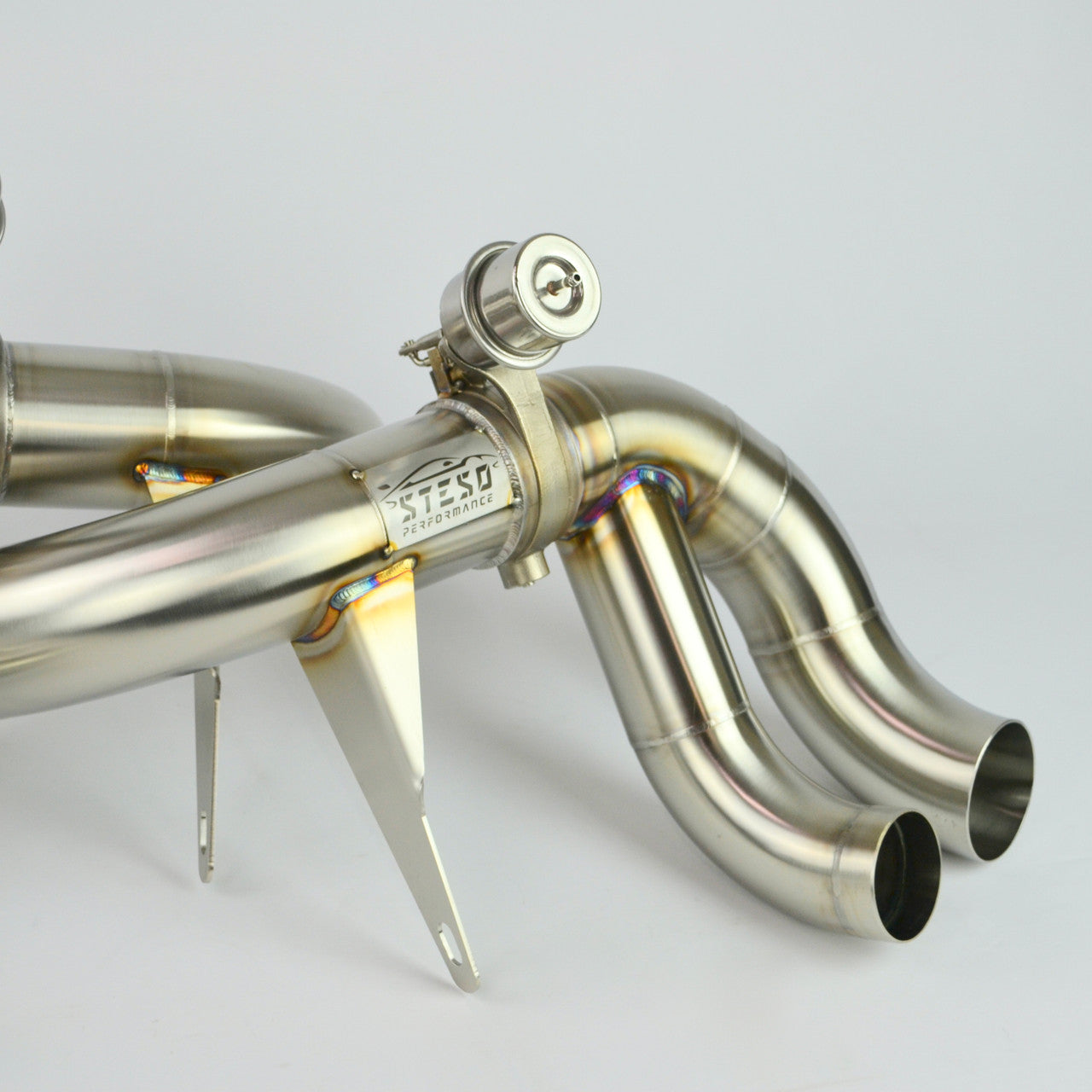 STESO Performance - Audi R8 (2015-2019) Race valved exhaust system  TITANIUM BURNT