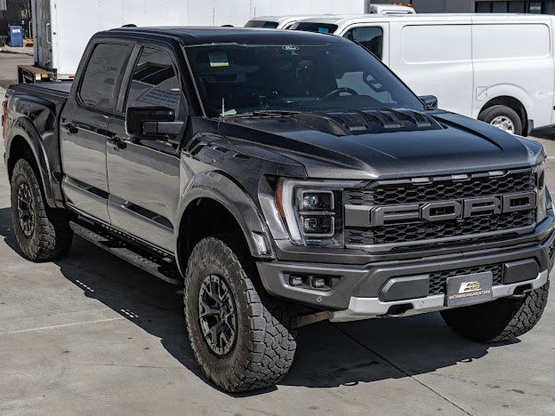 2021-UP F-150 RAPTOR | FACTORY STYLE CARBON FIBER SIDE FENDER FLARES REPLACEMENT (FRONT AND / OR REAR)
