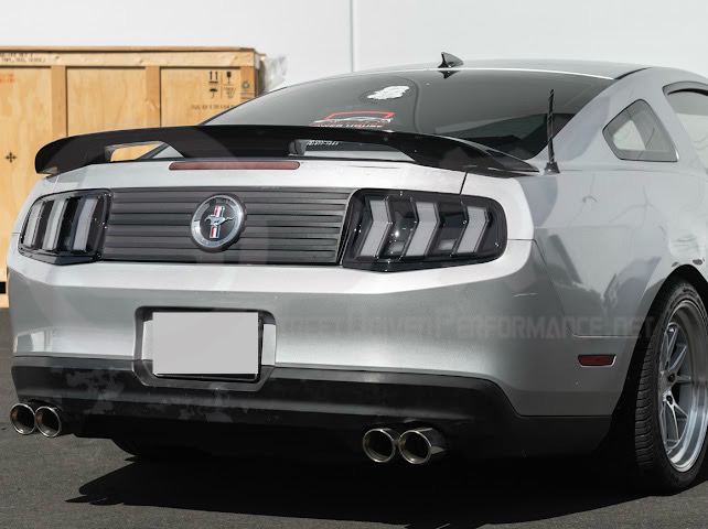 2010-2014 Ford Mustang S550 | GT500 Style GLOSSY BLACK Rear Trunk Lid Wing Spoiler