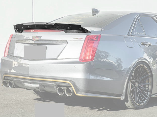 2016-2019 CADILLAC CTS-V V3  | SDP CARBON FIBER REAR TRUNK WING WICKERBILL SPOILER