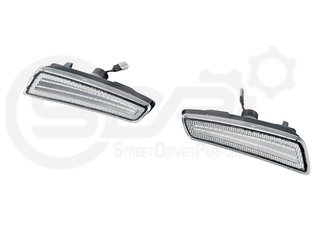 2008-2009 Pontiac G8 | Front Clear / Amber / or Smoke Lens Amber Light LED Side Markers Pair
