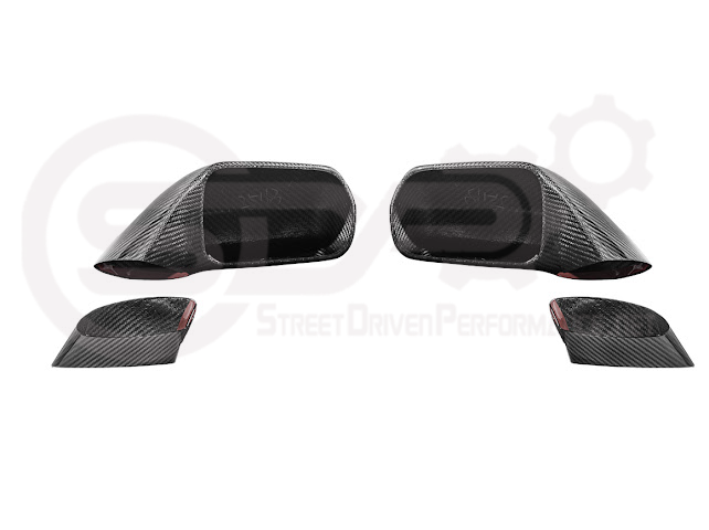 2014-2019 Chevrolet Corvette C7 | Factory Style CARBON FIBER Full Mirror Cap Covers Pair