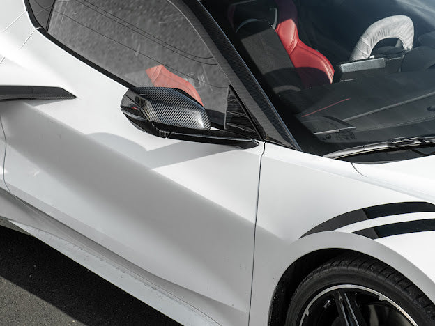 2020+ CORVETTE C8 | CARBON FIBER REPLACEMENT MIRROR COVERS PAIR