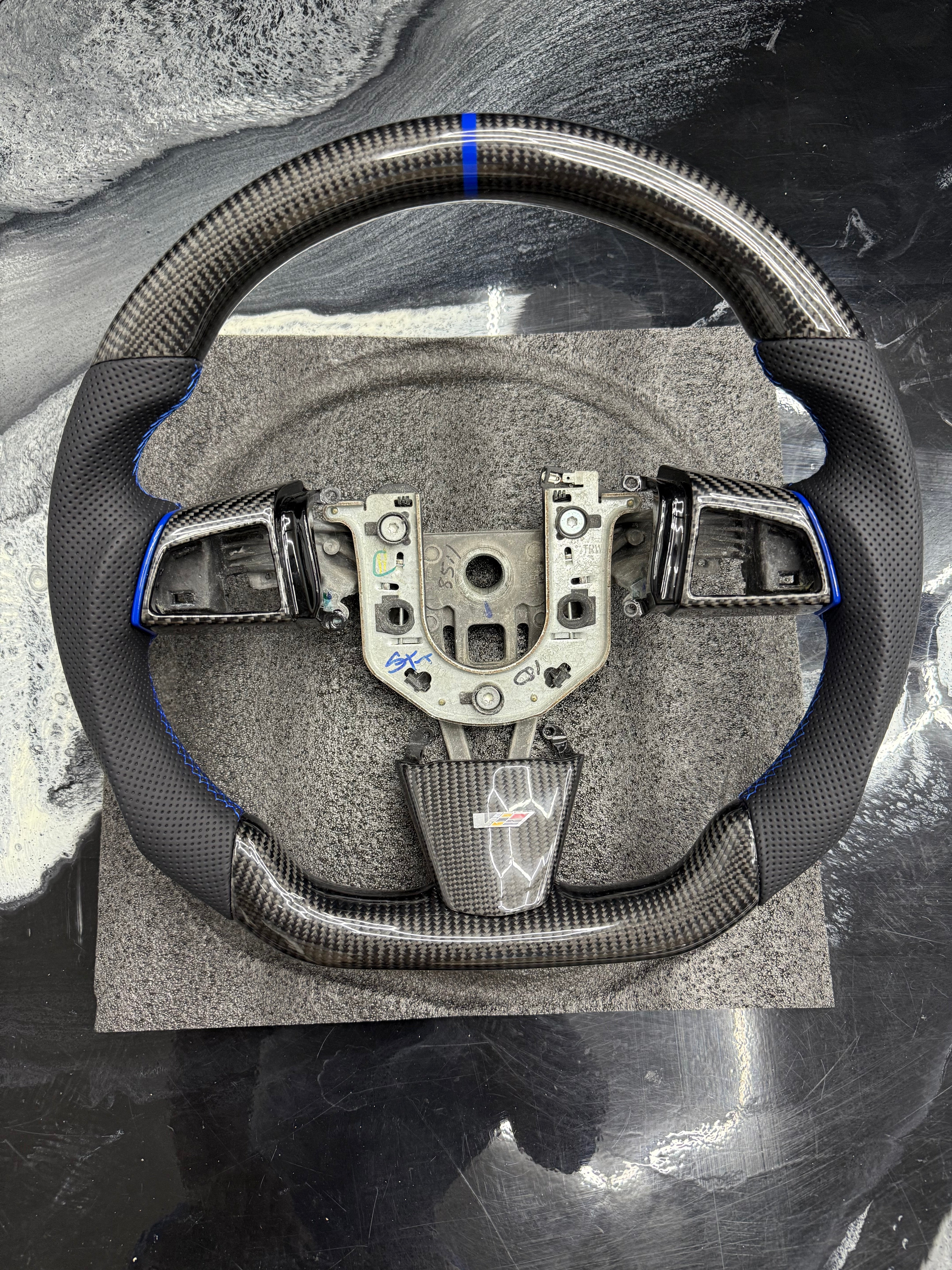 2009-2015 CADILLAC CTS-V “V2”CARBON FIBER STEERING WHEELS (IN STOCK NO WAIT TIME)